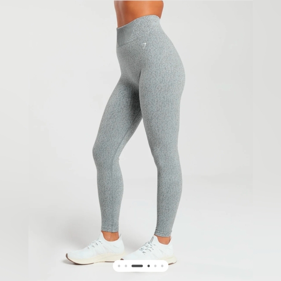 Gymshark Gray Leggings with Stretchy Fit and Elastic Waistband - Picture 2 of 8